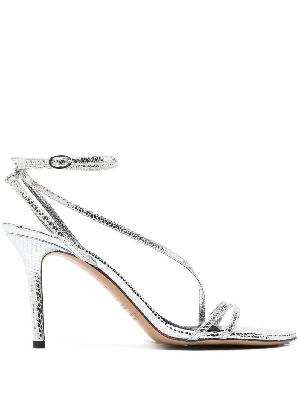 ISABEL MARANT - Silver Axee 90 Leather Sandals