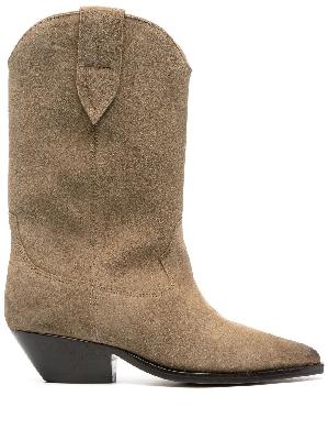 ISABEL MARANT - Brown Duerto Suede Ankle Boots