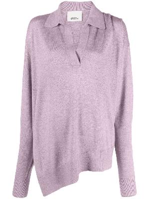 ISABEL MARANT - Purple Giliane Asymmetric Sweater