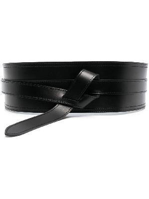 ISABEL MARANT - Black Moshy Wrap Leather Belt