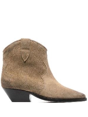 ISABEL MARANT - Brown 45 Suede Ankle Boots