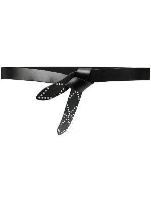 ISABEL MARANT - Black Lecce Studded Leather Belt