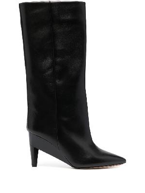 ISABEL MARANT - Black Leisel 85 Knee-High Leather Boots
