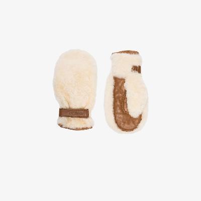 Jacquemus - Neutral Les Moufles Shearling Gloves