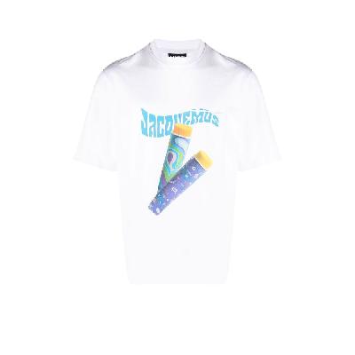 Jacquemus - White Le T-Shirt Graphic Print Cotton T-Shirt