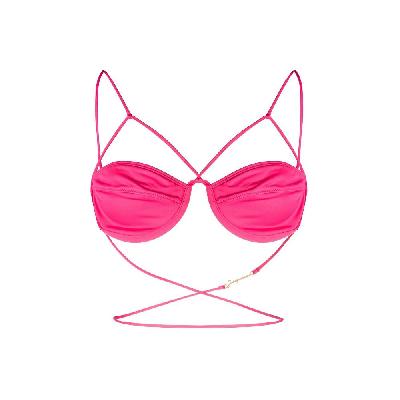 Jacquemus - Pink Le Haut De Maillot Signature Bikini Top