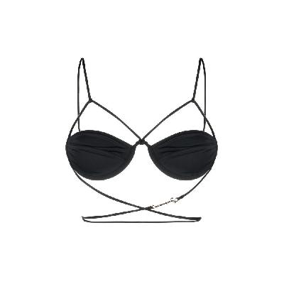 Jacquemus - Black Le Haut De Maillot Signature Bikini Top