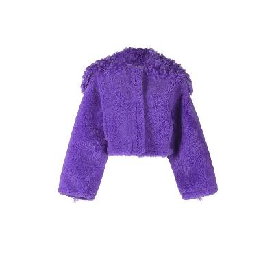 Jacquemus - Purple La Veste Piloni Shearling Jacket