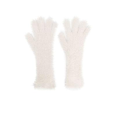 Jacquemus - Neutral Les Gants Neve Fluffy Gloves