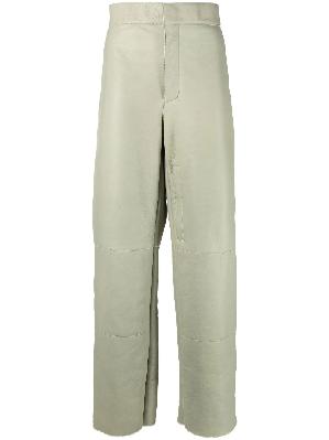 Jacquemus - Green Le Pantalon Pastre Leather Trousers
