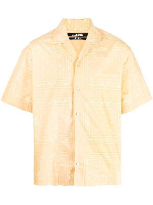 Jacquemus - Yellow La Chemise Jean Bandana Shirt