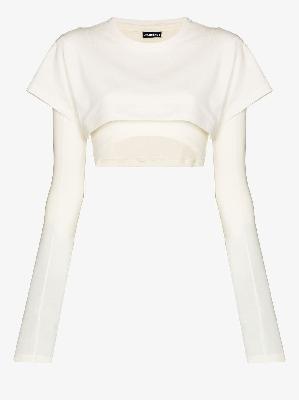 Jacquemus - Le Double Cropped Layered T-Shirt