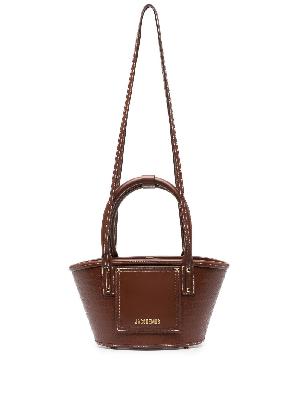 Jacquemus - Brown Le Petit Panier Leather Top Handle Bag