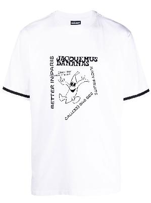 Jacquemus - White Graphic Print Cotton T-Shirt