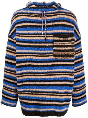 Jacquemus - Striped Knitted Hoodie
