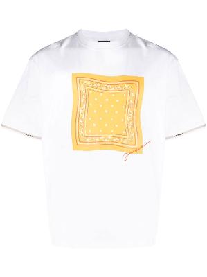 Jacquemus - White Le Toalha Bandana Print T-Shirt
