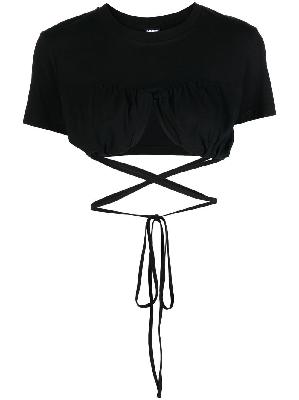 Jacquemus - Black Le Baci Cropped T-Shirt