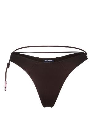 Jacquemus - Brown Le Bas De Maillot Barco Bikini Bottoms