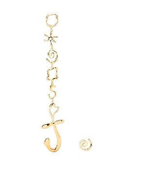 Jacquemus - Gold-Tone Les Boucles Sol Asymmetric Earrings