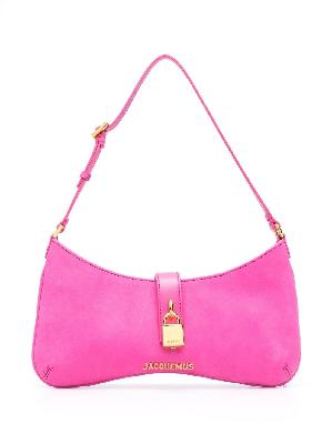 Jacquemus - Pink Le Bisou Cadenas Suede Shoulder Bag