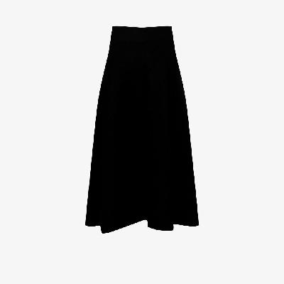 Jil Sander - Black Wool Maxi Skirt