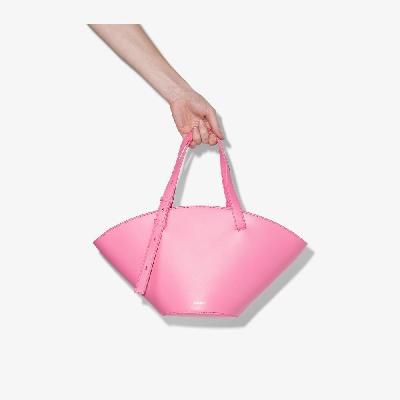 Jil Sander - Pink Sombrero Leather Tote Bag