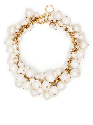 Jil Sander - Gold-Tone Pearl Charm Bracelet