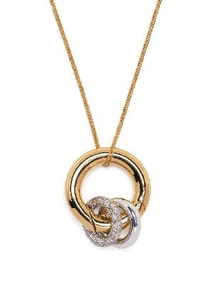 Jil Sander - Gold-Tone Crystal-Embellished Necklace