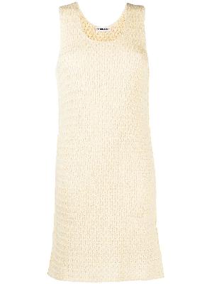 Jil Sander - Neutral Cotton Knit Dress