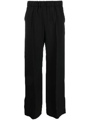 Jil Sander - Black High Waist Straight-Leg Trousers