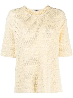 Jil Sander - Yellow Knitted Cotton Top