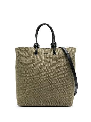 Jil Sander - Green Medium Giro Canvas Tote Bag