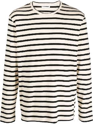 Jil Sander - Black Striped Long-Sleeve T-Shirt