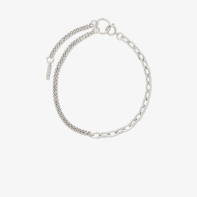 Justine Clenquet - Silver Tone Hari Chain Choker Necklace