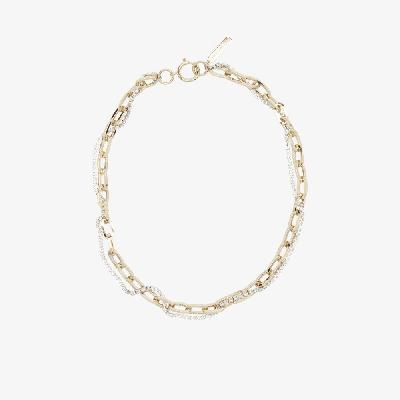 Justine Clenquet - Gold Tone Kirsten Crystal Chain Necklace