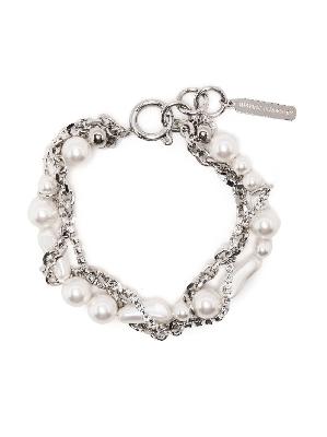 Justine Clenquet - Silver-Tone Taylor Crystal Pearl Bracelet