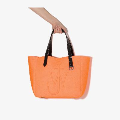 JW Anderson - Orange Belt Logo Felt Tote Bag