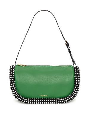JW Anderson - Green Bumper-15 Crystal-Embellished Shoulder Bag