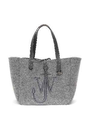 JW Anderson - Grey Anchor Logo Tote Bag