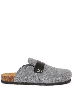 JW Anderson - Grey Wool Slip-On Shoes