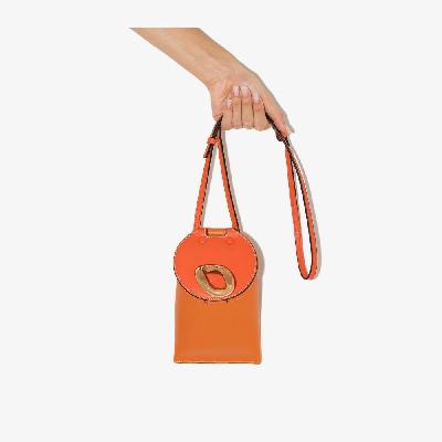 JW Anderson - Orange Lid Pocket Leather Cross Body Bag