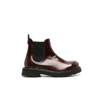 Kenzo - Brown Patent Leather Chelsea Boots