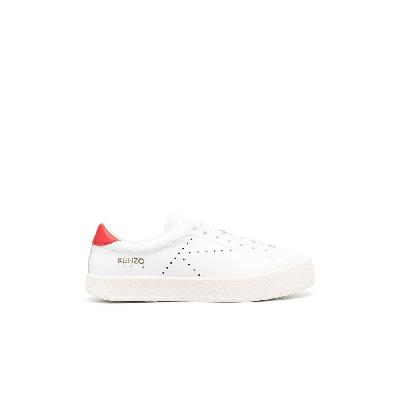 Kenzo - White KENZOSWING Low-Top Leather Sneakers