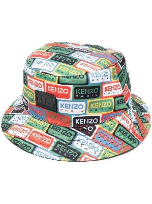 Kenzo - Black Logo-Print Reversible Bucket Hat