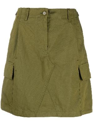 Kenzo - Green Cargo Cotton Mini Skirt