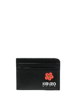Kenzo - Black Logo Print Leather Card Holder