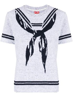 Kenzo - Grey Sailor Jacquard T-Shirt