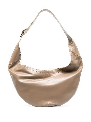 KHAITE - Brown August Leather Shoulder Bag