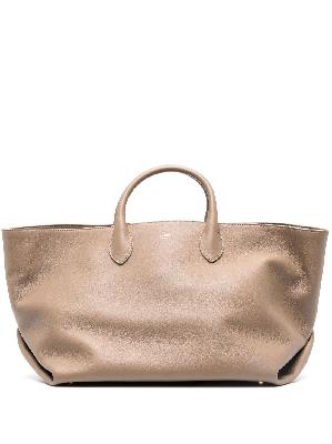 KHAITE - Brown Amelia Medium Leather Tote Bag