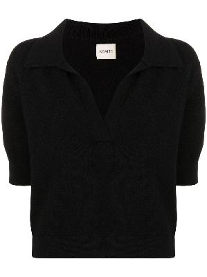 KHAITE - Black Cashmere Knit Top